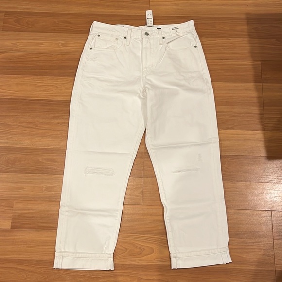 J.Crew slouchy boyfriend jean in white - Picture 5 of 7